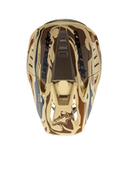 Alpinestars S-M5 Mineral motocrosshjelm, mørkebrun kænguru mat camouflage set fra oven, letvægts ECE 22.06.