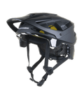 Alpinestars Vector Tech Solid hjelm, sort MTB-mountainbikehjelm, mat og blank finish med 19 ventilationsåbninger, gul indvendig Mips-polstring, justerbar skygge og remme, letvægtsbeskyttelse til trail- og all-mountain-kørsel