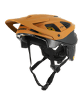 Alpinestars Vector Tech Zeal hjelm, MTB mountainbikehjelm, orange og sort med gult Mips-logo, stort visir foran, flere ventilationsåbninger og en justerbar hagerem, designet til off-road trailbeskyttelse