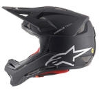 Alpinestars Missile Tech Solid hjelm i sort mat, full-face downhill MTB-hjelm med MIPS og mesh-ventilation.