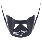 Alpinestars Visor Vector Tech A1, replacement cycling helmet visor, Black Light Gray Matt, featuring white A-star logo on front, durable plastic construction for MTB trail and enduro use