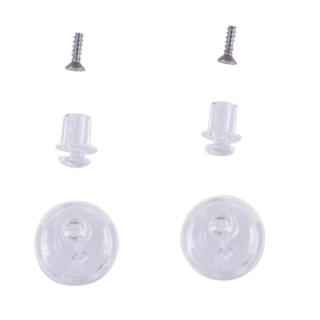 Alpinestars Pinlock Tear-Off Pins Sæt, hjelmtilbehør, transparent, gennemsigtige plastikstifter og små metalskruer, reservedele til Supertech R10 motorcykelhjelm visirer