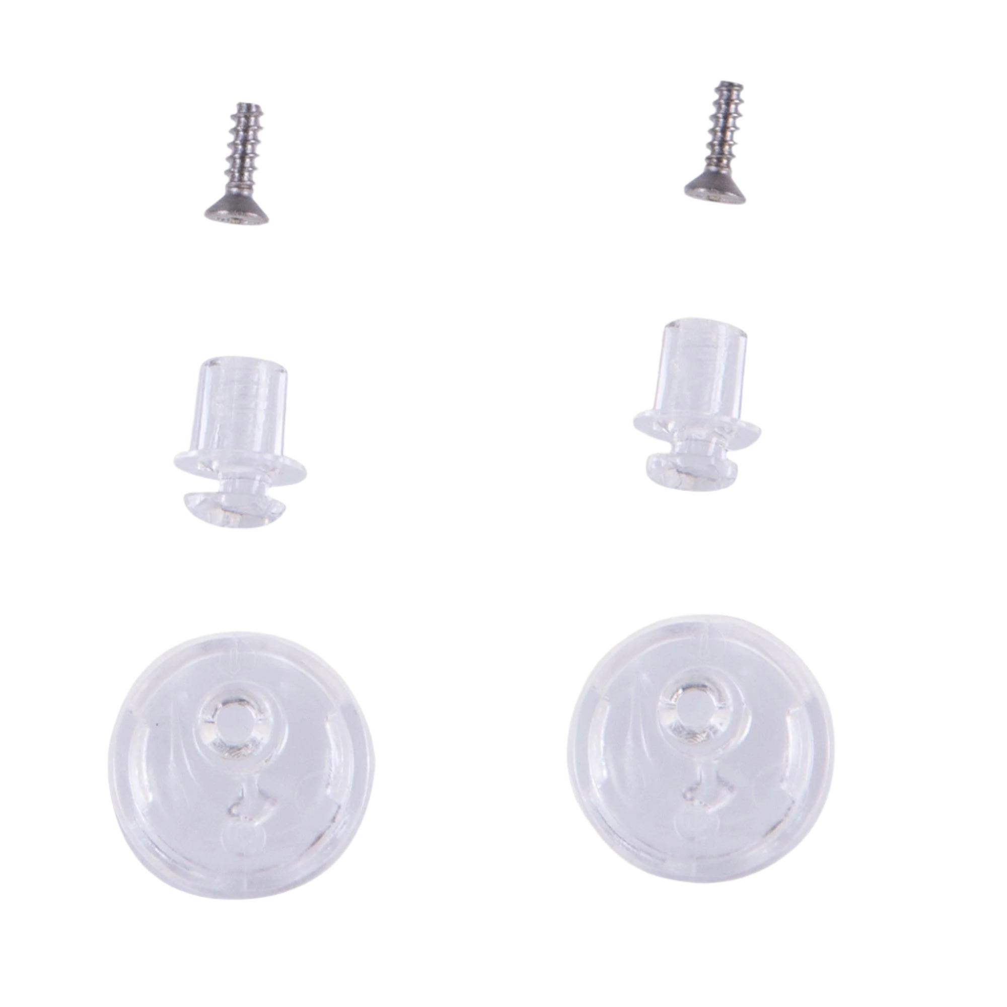 Alpinestars Pinlock Tear-Off Pins Sæt, hjelmtilbehør, transparent, gennemsigtige plastikstifter og små metalskruer, reservedele til Supertech R10 motorcykelhjelm visirer