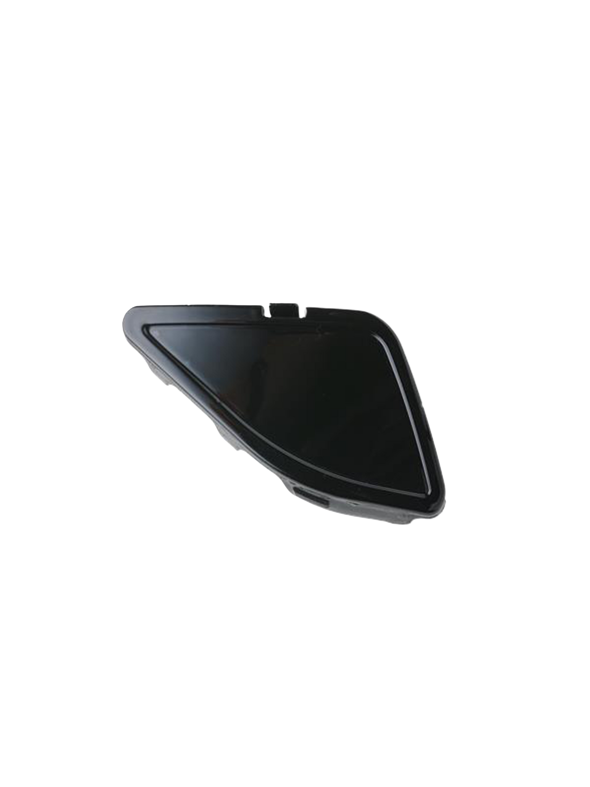 Alpinestars S-R7 Communication System Side Cover, Black replacement helmet accessory, durable plastic construction for motorcycle helmets