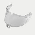 Alpinestars Supertech R10 AFHS-01 visir, reservevisir til hjelm, klart, gennemsigtig plastkonstruktion til S-R10 racerhjelme, buet design med præcise monteringspunkter, officielt motorcykelhjelm-tilbehør