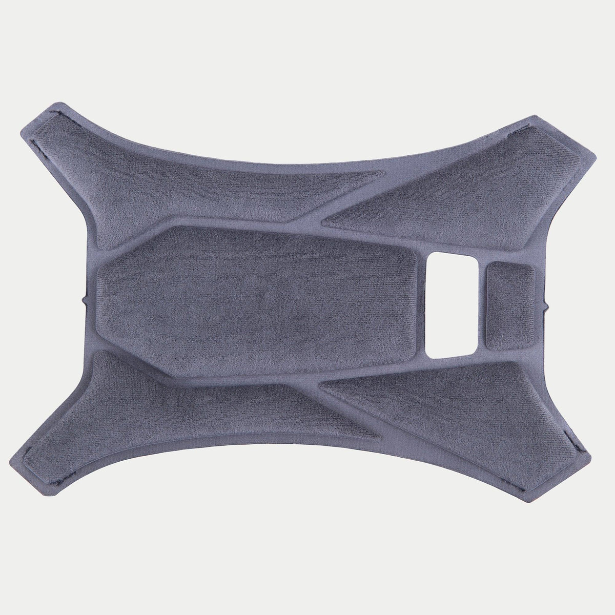 Alpinestars Supertech R10 Top Pad, Grå, officiel udskiftnings-topplade til S-R10 hjelme, blødt stof med geometriske polstrede sektioner og ventilationsudskæringer for indvendig komfort