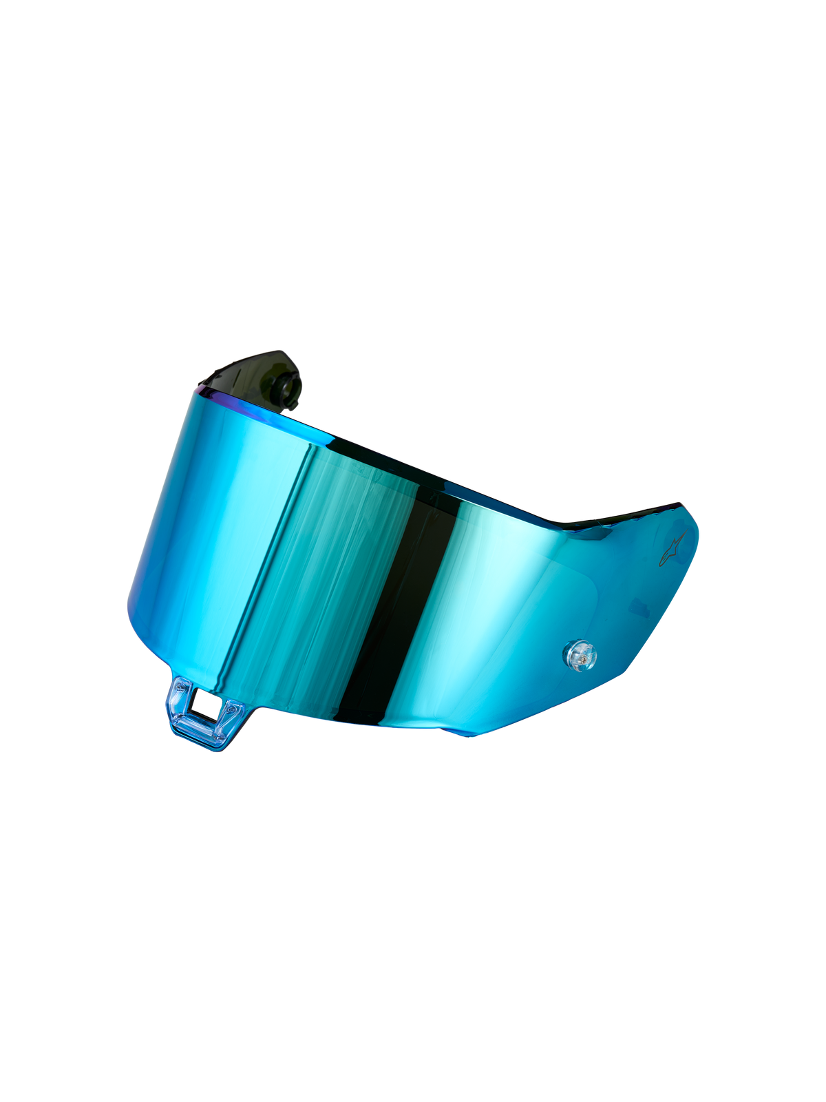 Alpinestars Absolute Vision Shield V2, visir til motorcykelhjelm til road racing, spejlblå finish, syntetisk konstruktion