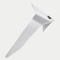 Alpinestars Supertech R10 Solid Standard Spoiler, tilbehør til motorcykelhjelm, blanks hvid, aerodynamisk design med sort logo, officiel reservedel til S-R10 hjelme