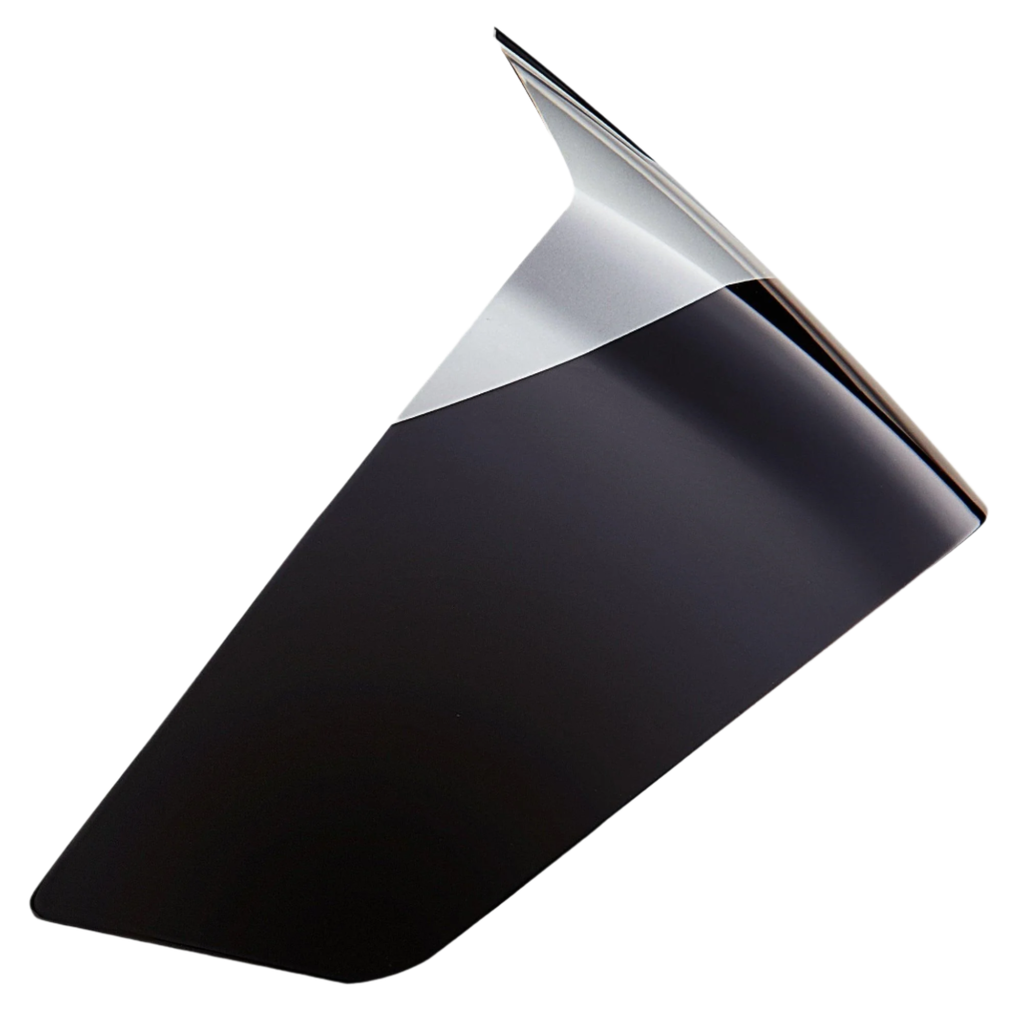 Alpinestars Supertech R10 Element Race Spoiler, tilbehør til motorcykelhjelm, sort carbon og blank sølv, strømlinet aerodynamisk vingeformet design, blank finish, reservedel til S-R10 racinghjelme