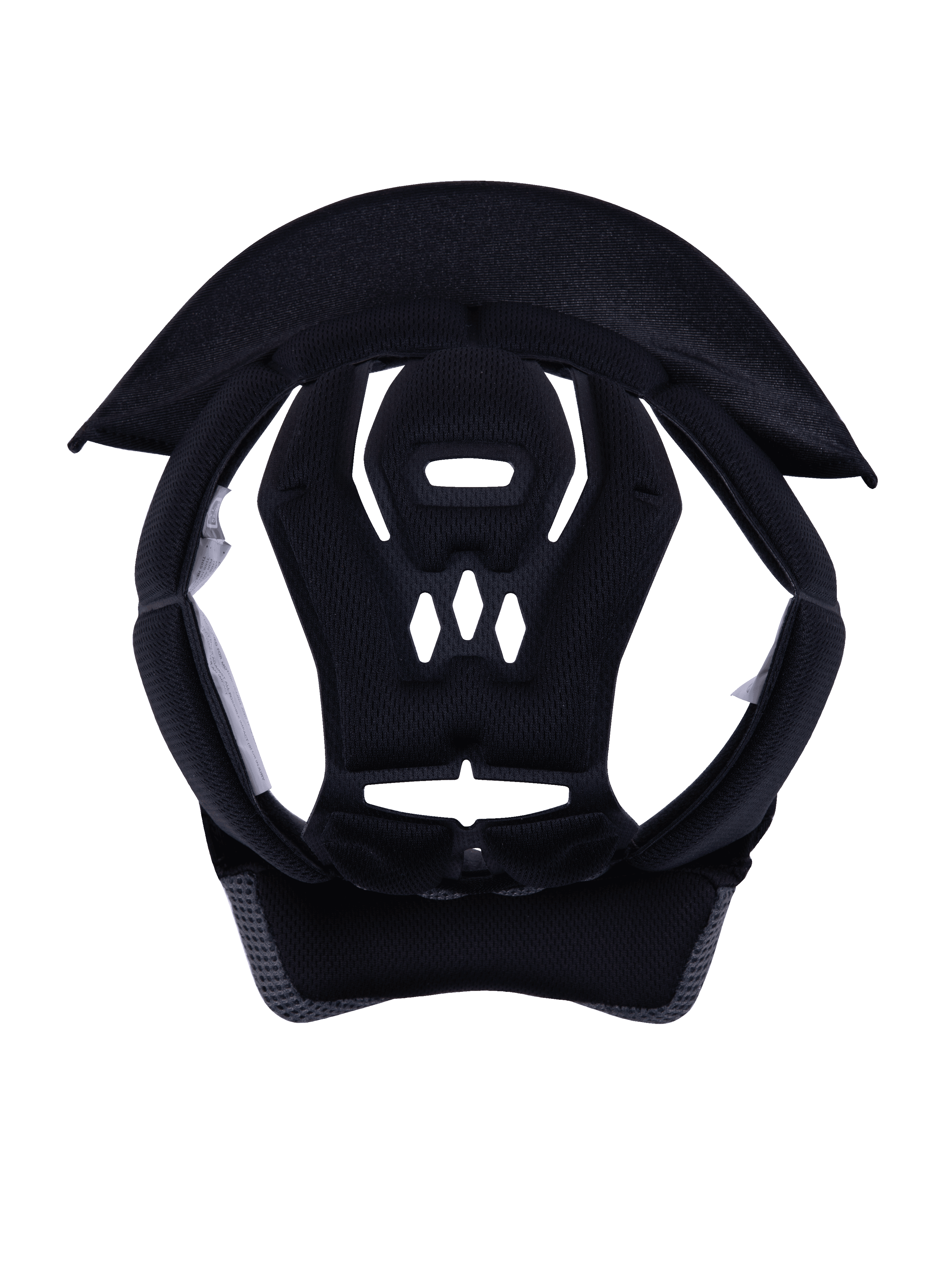 Alpinestars S-M3 Youth Crown Pad, hjelmtilbehør, grå, udskiftelig indvendig liner med tekstureret mesh-polstring, oval form med geometriske ventilationsudskæringer for åndbarhed, designet til SM3 Youth motocrosshjelme