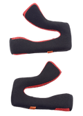 Alpinestars S-M5 reservekindpuder, hjelmtilbehør, sort og rød, sæt med to ergonomiske indvendige puder, åndbar mesh-konstruktion med røde detaljer, designet til motocross-hjelm komfort og pasform