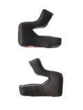 Alpinestars S-M7 kindpudesæt, udskiftelig polstring til hjelm, sort med tekstureret honeycomb-stof og grå mesh-kanter, formstøbte skumpuder til ergonomisk pasform, med orange nødudløsningsmærker, tilbehør til motorcykelhjelme