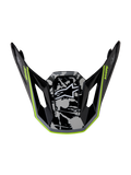 Alpinestars S-M7 Blaster visir, tilbehør til motocrosshjelm, sort, grå og neongul, til off-road kørsel.