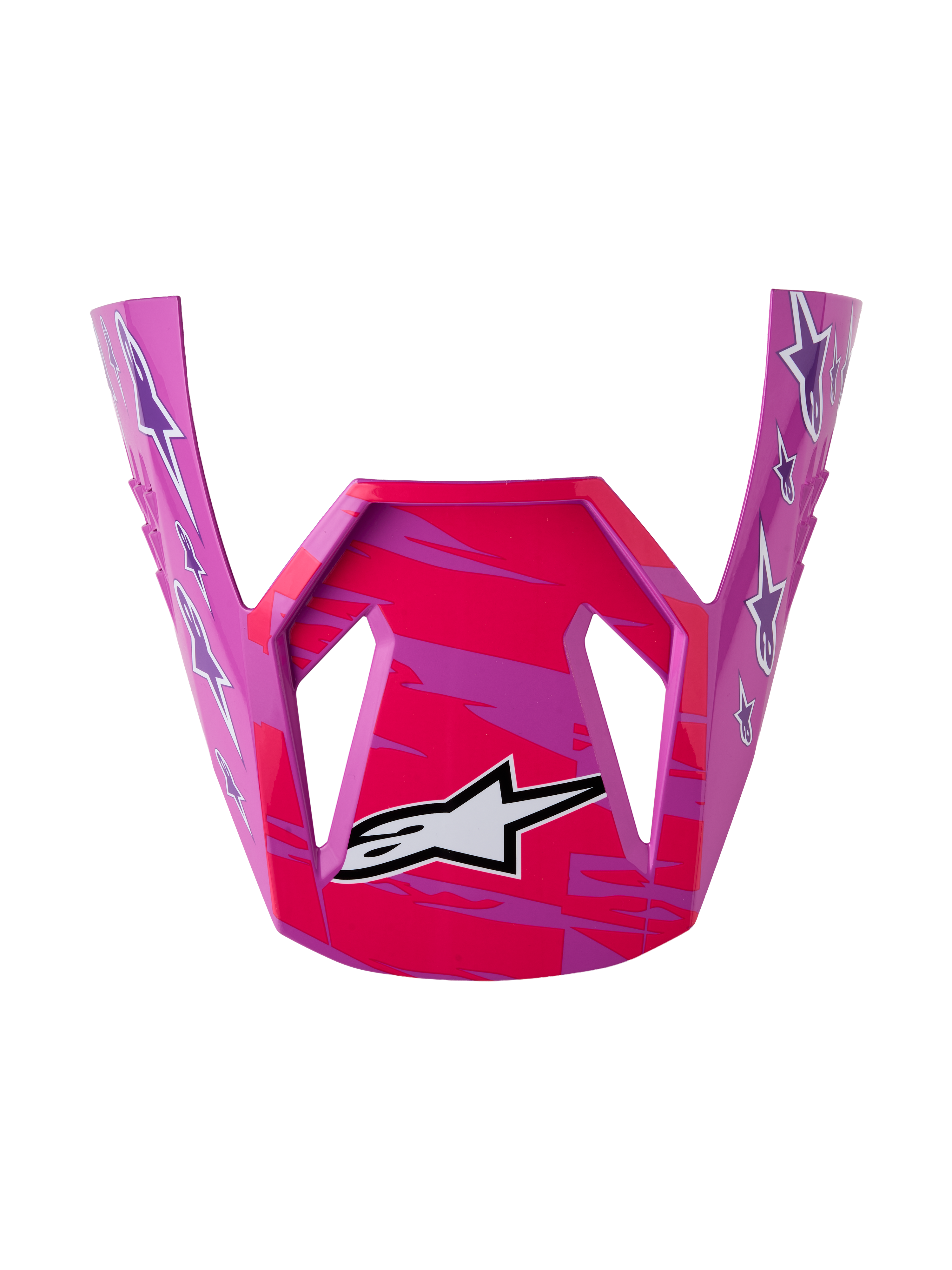 Alpinestars SM3 Falcon Visir ECE06, reservedel til motocrosshjelm, lilla og pink med blank finish.
