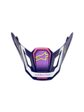 Alpinestars S-M7 Deed visir, tilbehør til motocrosshjelm, lilla, pink og hvid, blank finish med neongult stjernelogo og SM7-branding, kantet aerodynamisk design til off-road-racing