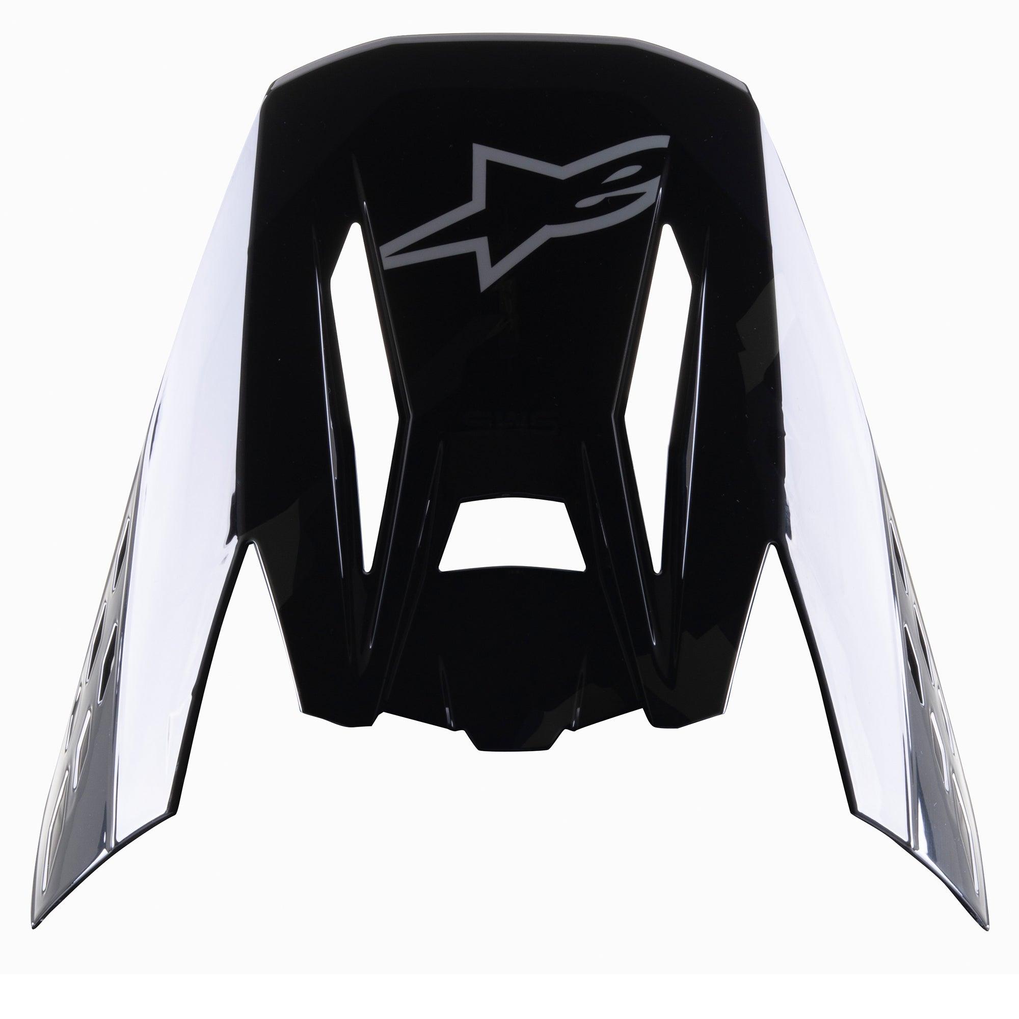 Alpinestars S-M5 Rover visir, udskiftelig skygge til motocrosshjelm, sort antracit camo blank, med gråt Alpinestars-logo, vinklet design med camouflage-detaljer på siderne, reservedel til off-road hjelme