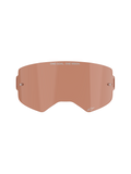 Alpinestars Supertech goggle-linse, kobber/rosa tonet, sprøjtestøbt polycarbonat-linse med indbyggede metal-tear-off-poster, med "ONE GOAL. ONE VISION." branding, off-road og motocross racertilbehør