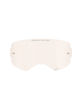 Alpinestars Supertech goggle-linse, Light Copper Rose farvetone, sprøjtestøbt udskiftningslinse i polycarbonat, med 'ONE GOAL. ONE VISION.' branding og lille stjernelogo, integrerede tear-off stifter, off-road og motocross goggle-tilbehør