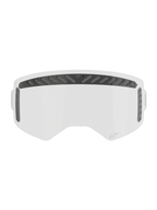 Alpinestars Supertech Modulator Vented Lens, clear anti-fog MX replacement with black impact-resistant polycarbonate.