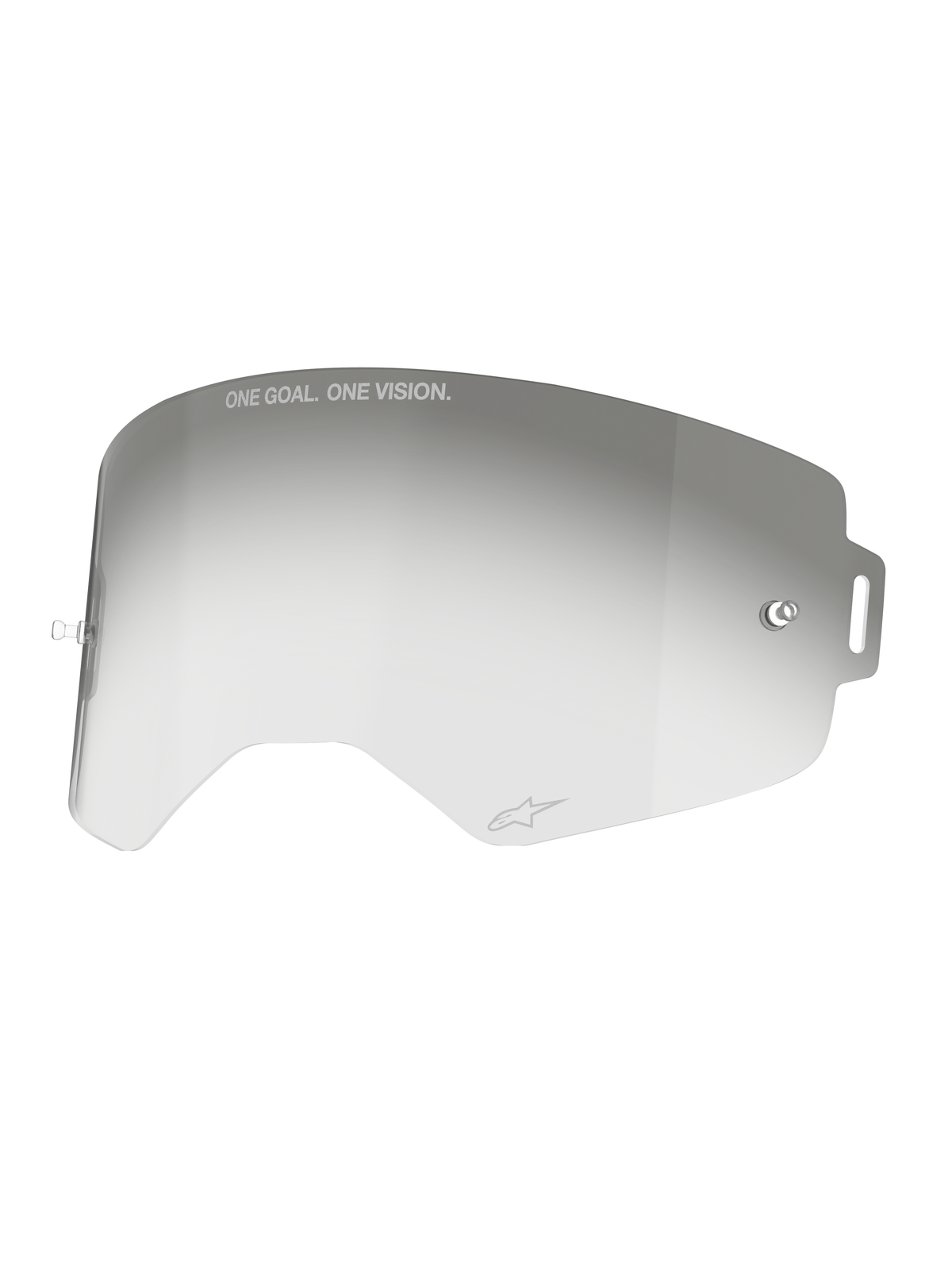 Alpinestars Supertech Fotokromisk Linse, udskiftningslinse til motocrossbriller, grå, med anti-dug belægning og integrerede tear-off-stolper, off-road ydeevne