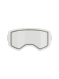 Alpinestars Supertech Dual Pane Roll Off-linse, reservelinse til motocrossbriller, klar, dobbeltlagskonstruktion med synlig grå neoprenforsegling og indhak i siderne til roll-off-film, gennemsigtig slagfast polycarbonat