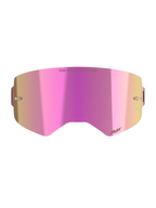 Alpinestars Supertech Mirror Pink linse, MX-goggletilbehør til motocross, spejlende pink med indbyggede tear-off-stolper og anti-dugbelægning, Absolute Vision teknologi