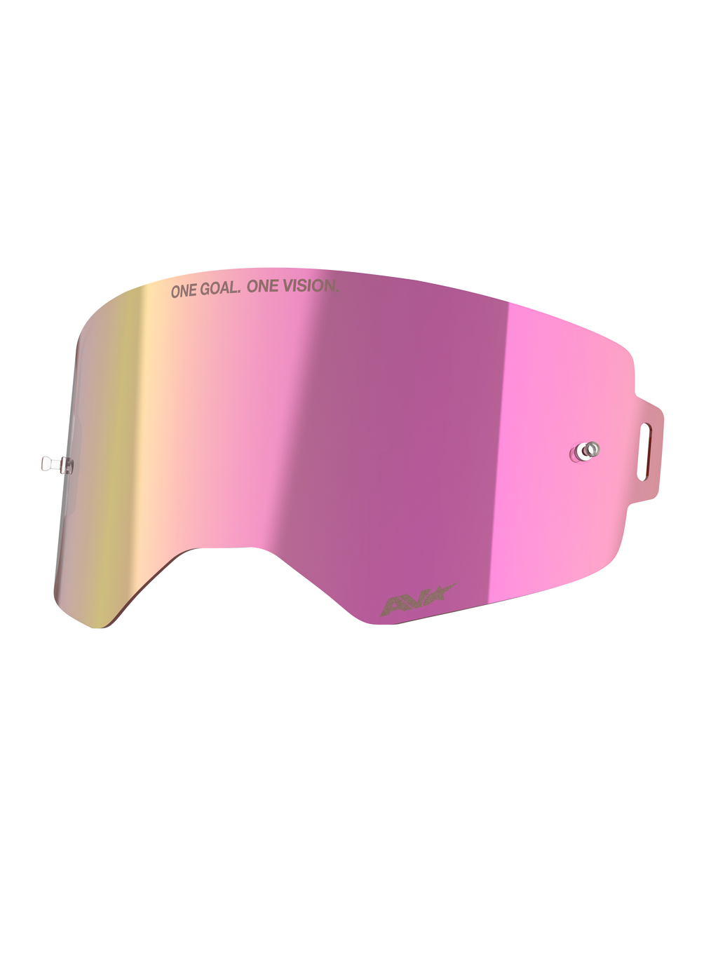 Alpinestars Supertech Mirror Pink Linse, motocross goggles-tilbehør, pink spejlfinish, slagfast anti-dug polycarbonat.