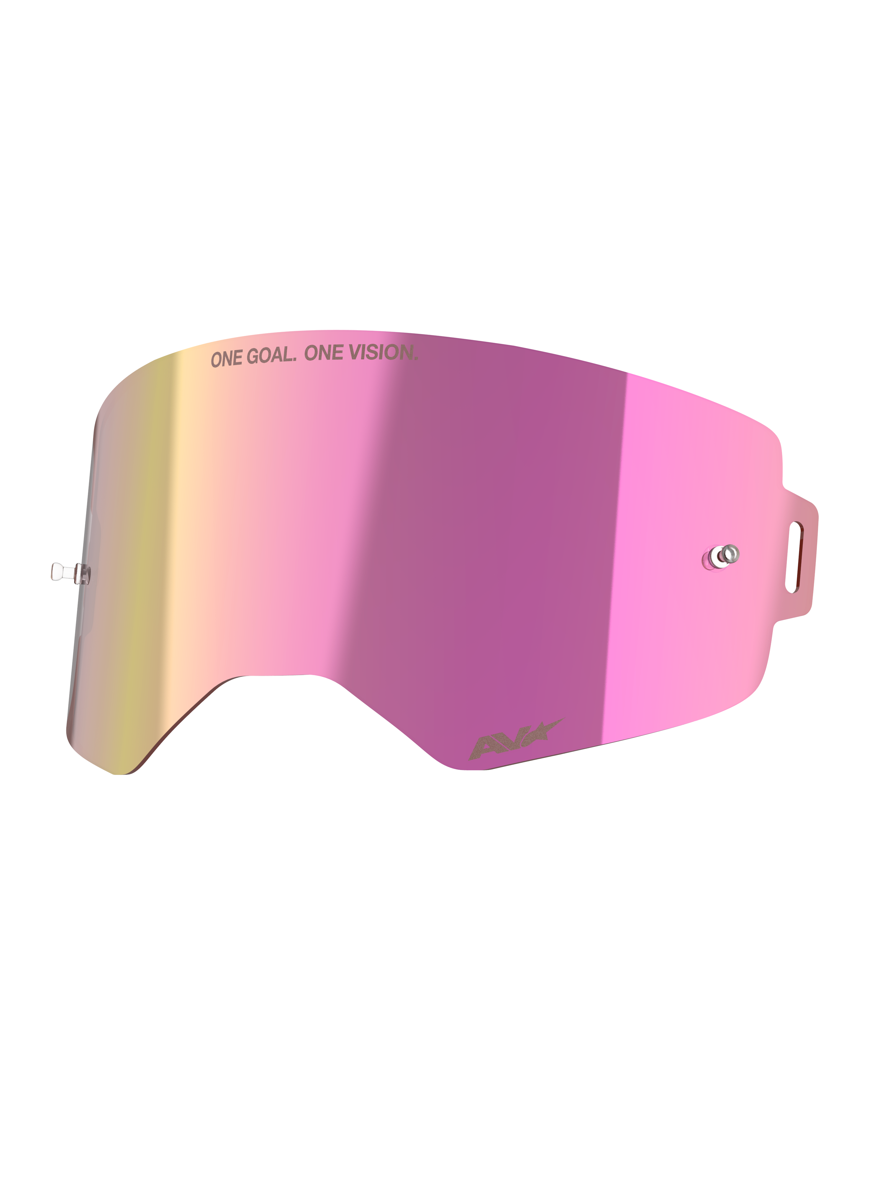 Alpinestars Supertech Mirror Pink Linse, motocross goggles-tilbehør, pink spejlfinish, slagfast anti-dug polycarbonat.