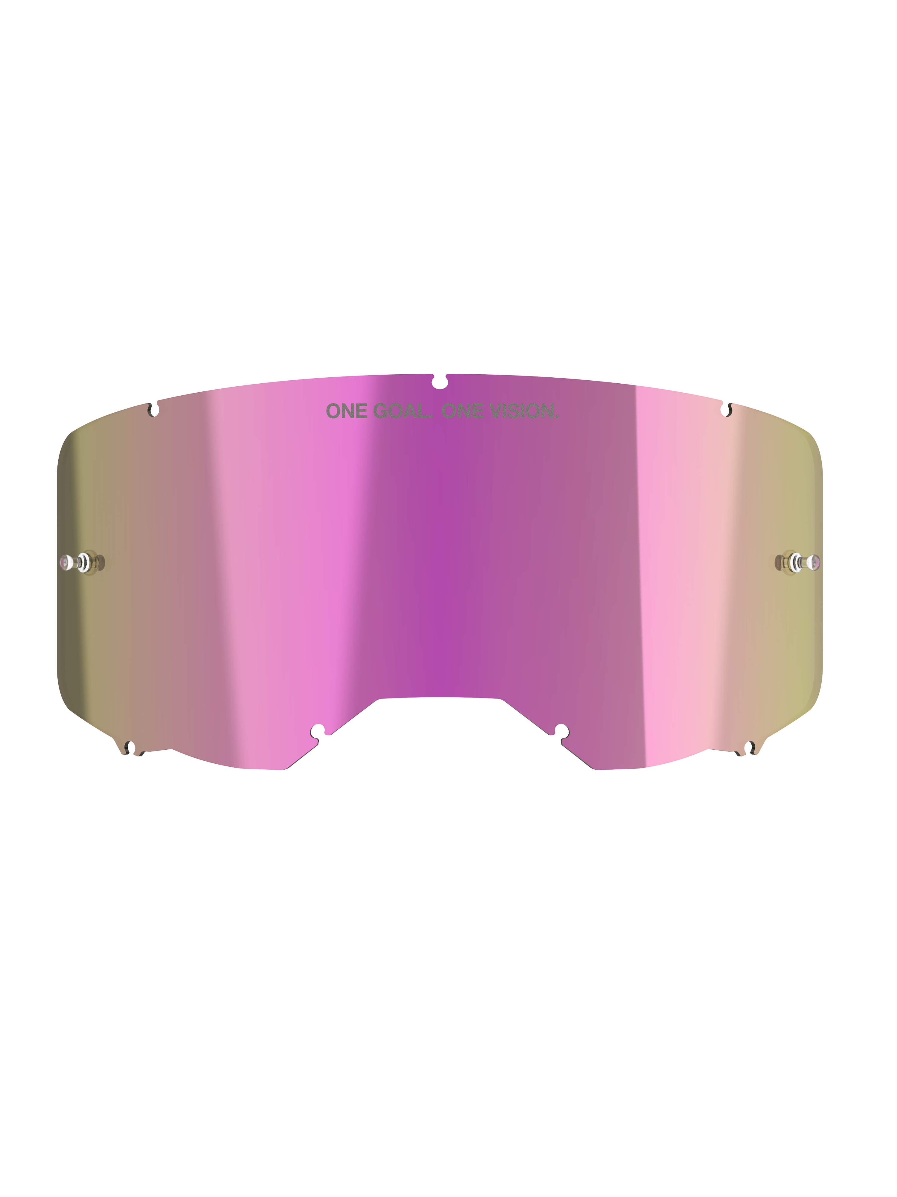 Alpinestars Vision 8-5-3 Mirror Pink Linse, udskiftningslinse til motocross goggles, pink spejlfinish til off-road brug.