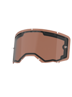 Alpinestars Vision 8-5-3 Dual Pane Lens, udskiftningslinse til briller, Copper Rose, ventileret dobbeltlagskonstruktion med sort tætning, 'ONE GOAL. ONE VISION.' branding og integrerede tear-off poster, slidstærk polycarbonat til off-road brug.