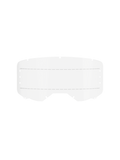 Alpinestars Vision 8-5-3 Roll Off Film, klar, gennemsigtig erstatningslinse i polycarbonat til motocrossbriller, med stiplede silikone glide-linjer og syv-nøglehuls låsesystem, holdbart off-road racing tilbehør
