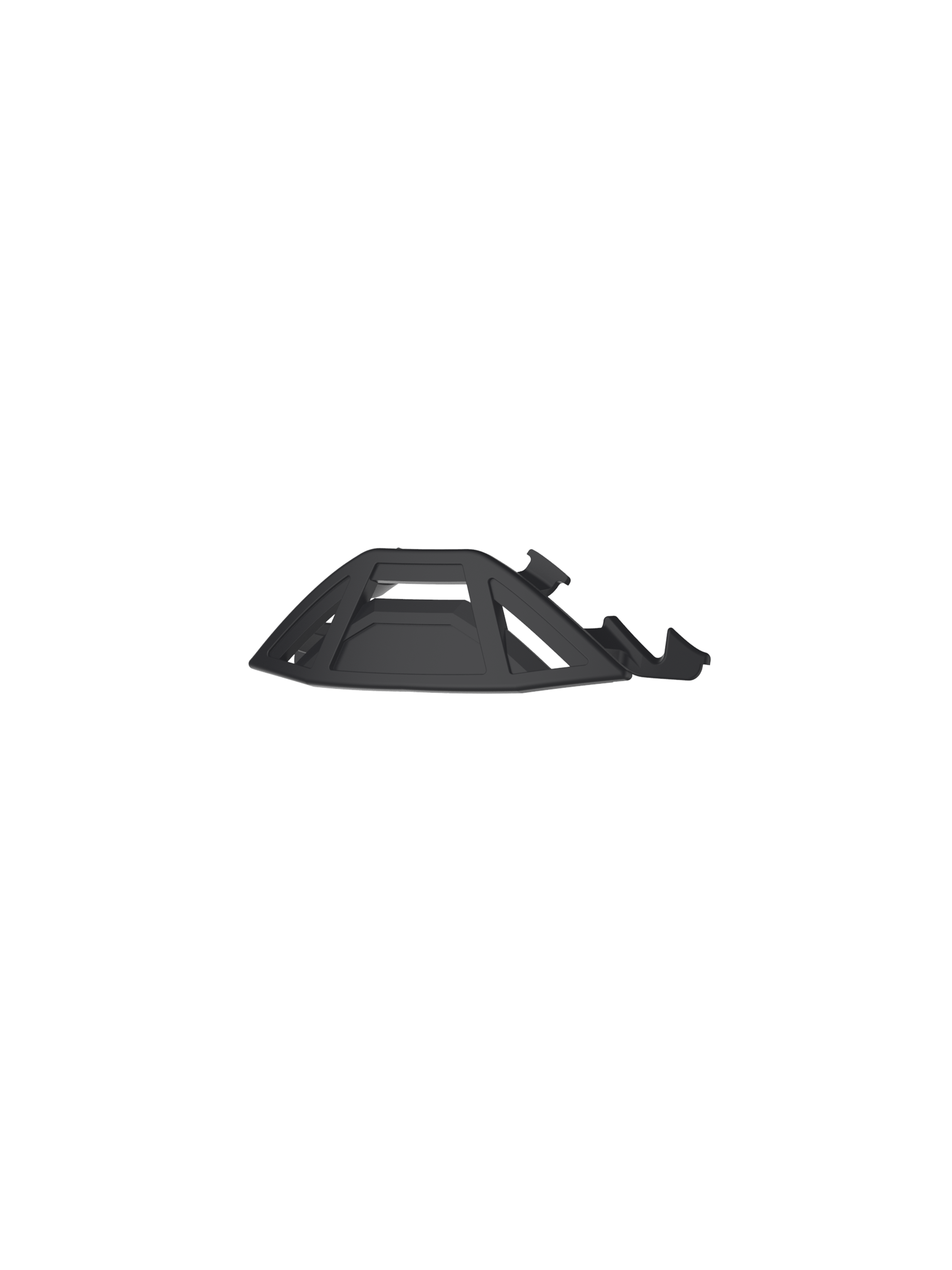 Alpinestars Supertech Nose Guard Replacement, black plastic motocross goggle accessory for off-road protection and fit.