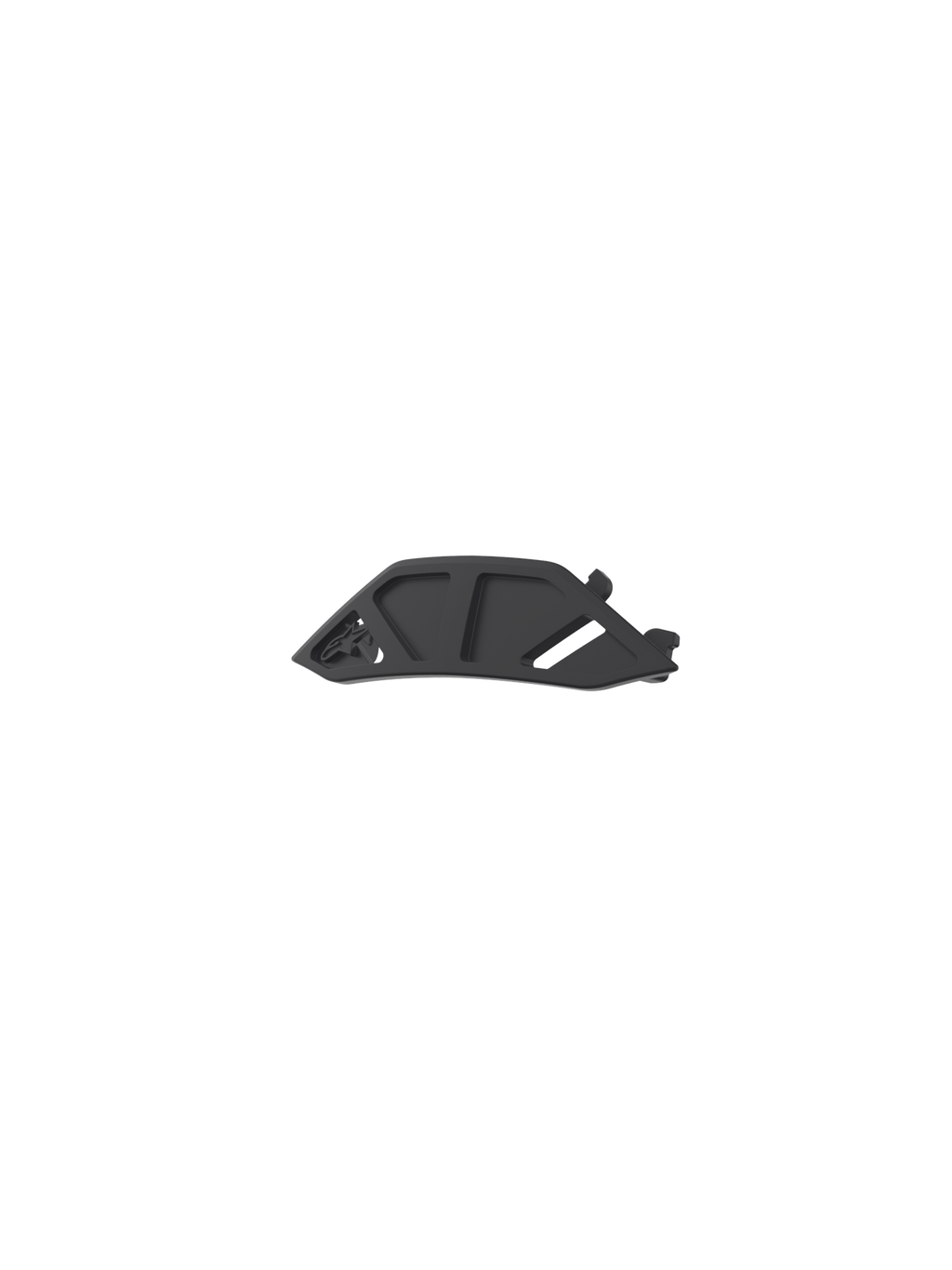 Alpinestars Vision 8-5-3 Nose Guard Replacement, black plastic motocross goggle accessory for off-road protection.