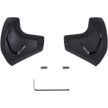 Alpinestars Elbow Sliders, sorte, albuebeskytter-indsatser til motorcykel, to anatomisk formede PU-sliders med blanke detaljer, inkluderer monteringsskruer og en unbrakonøgle, reservedele til racerlæderdragter