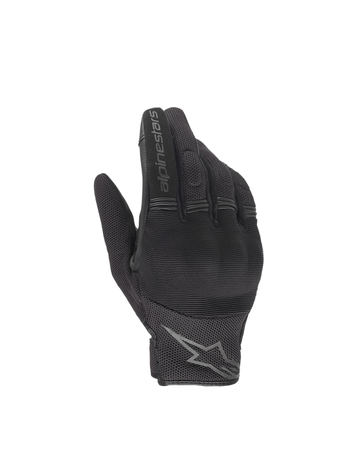 Alpinestars Copper handsker, sorte herre-motorcykelhandsker med hård knobeskyttelse og tekstilmesh, ideelle til urban kørsel