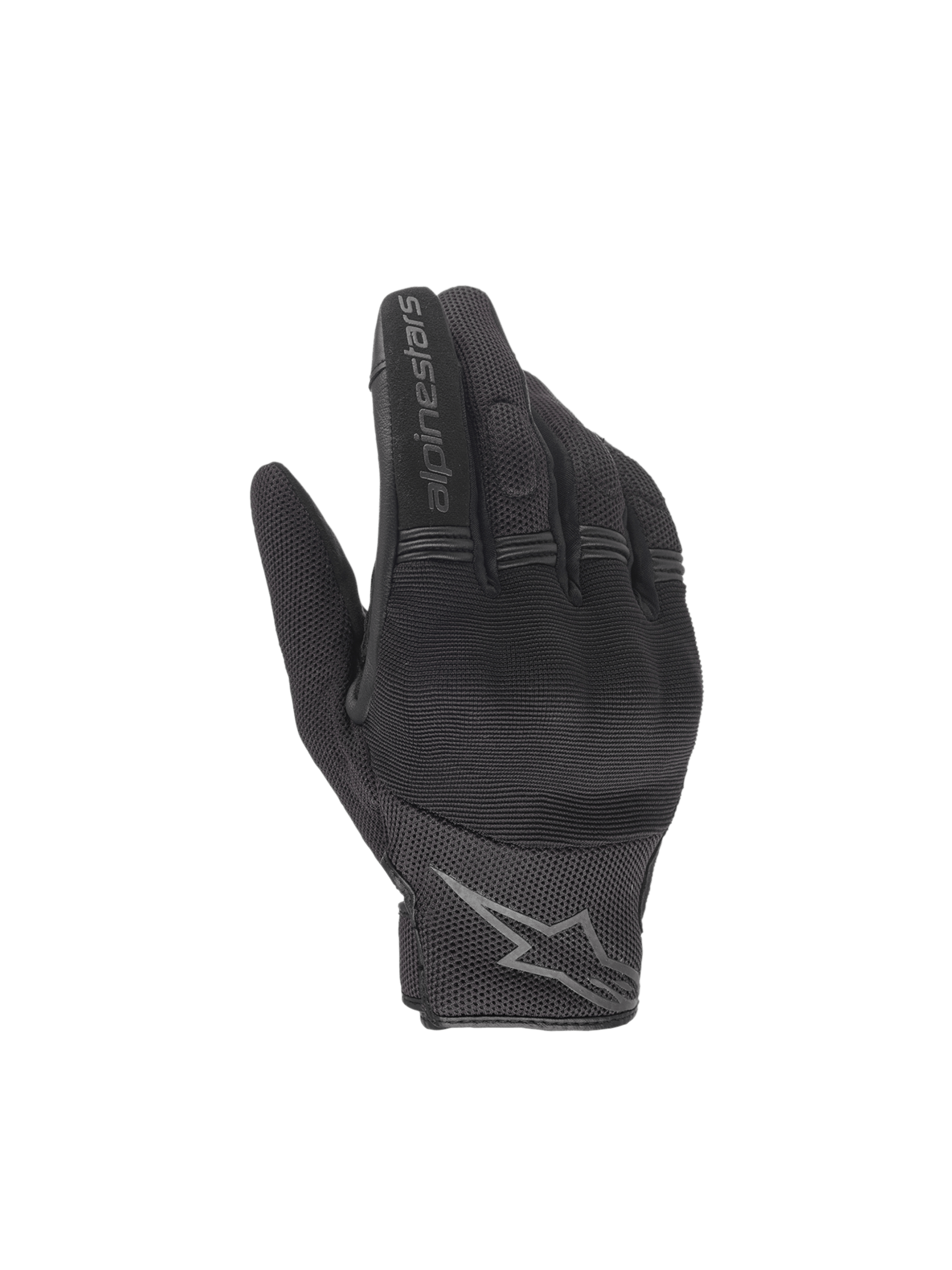 Alpinestars Copper handsker, sorte herre-motorcykelhandsker med hård knobeskyttelse og tekstilmesh, ideelle til urban kørsel