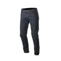 Alpinestars Copper Denim bukser, motorcykel jeans, mørkeblå, regular straight fit med forformet benkonstruktion, har et lille rødt logo på møntlommen, klassisk design med fem lommer til urban pendling