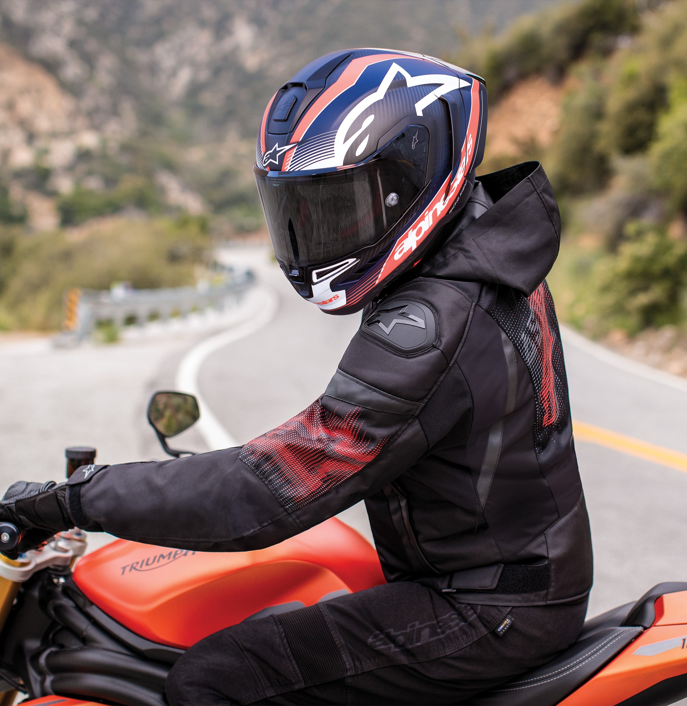 Zaca Air Venom Waterproof - Blue Motorcycle Jacket | Alpinestars®