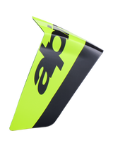 Supertech R10 Arius Race Spoiler, Motorcycle Helmet Aerodynamic Spoiler, Neon Yellow and Black, Replacement Racing Accessory