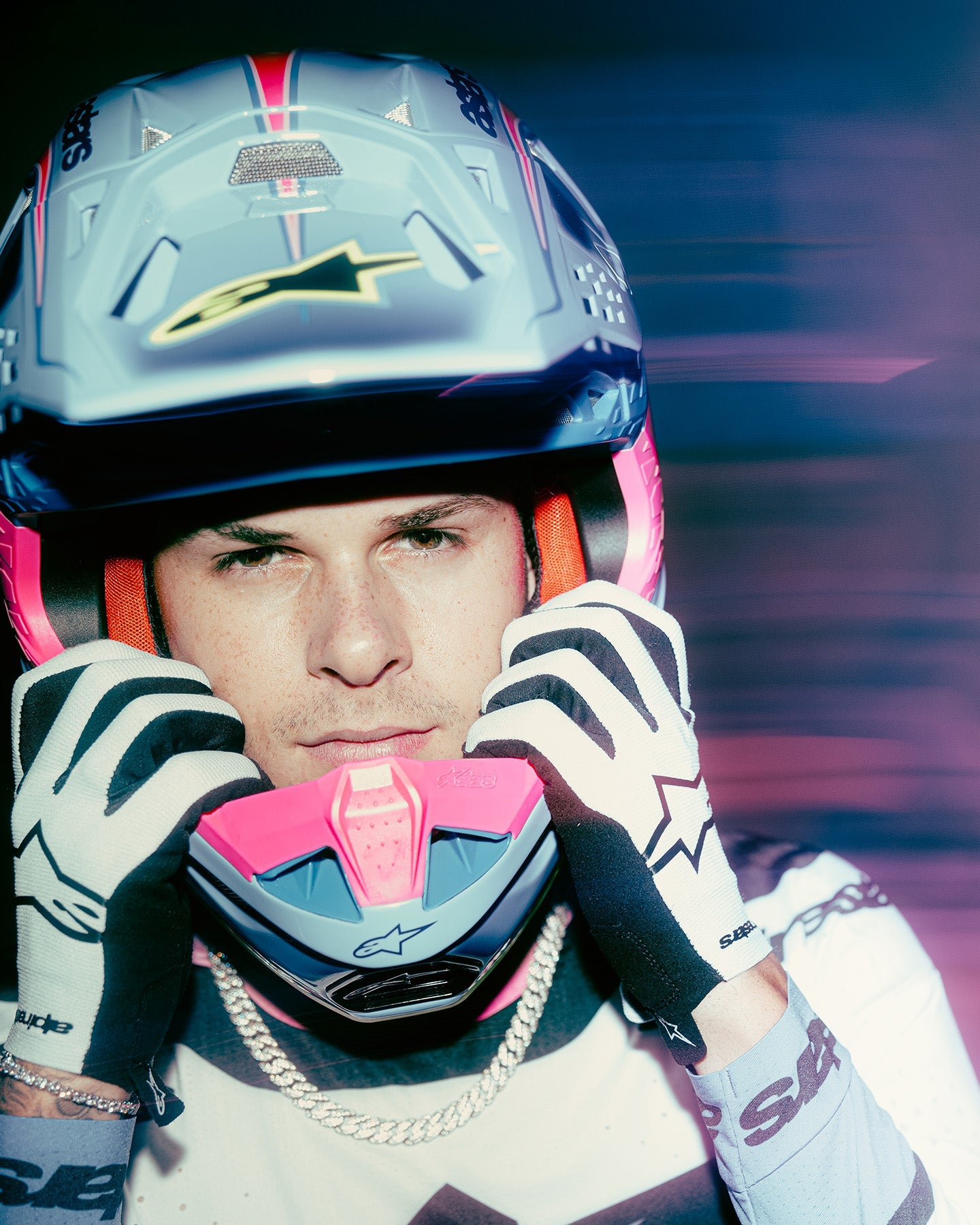 Supertech M10 Jett Lawrence R01 - Purple MX Helmet | Alpinestars®