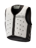 Alpinestars Cooling Vest, lysegrå og mørkegrå, ærmeløs motorcykel-kølevest med runde ventilationshuller, lynlås foran og fugttransporterende tekstilkonstruktion til kørsel i varmt vejr