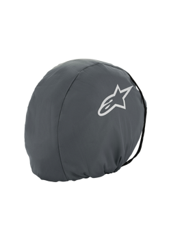 Alpinestars Supertech R10 Soft Bag, mørkegrå hjelmtaske, hvidt Astars stjernelogo, letvægts tekstilbeskyttelse til transport af motorcykelhjelm, blødt beskyttelsescover