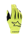 Alpinestars 2025 Radar handsker, motocrosshandsker i gul fluo og sort, letvægts enkeltlagsdesign til off-road