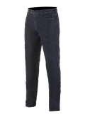 Alpinestars Copper Out V2 Riding Denim, motorcykeljeans, Rinse Plus Blue, straight-leg pasform, 13oz comfort denim, fem-lomme design, udvendig lynlås til adgang til knæbeskyttelse, urban motorcykelbeklædning