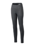 Alpinestars Shuri dameleggings til sommer, sort, højtaljede slim-fit motorcykel-leggings med bred elastisk linning, strækbart bomuldsdenim-materiale, dekorative syninger ved forlommerne, urbane køreleggings til kvinder