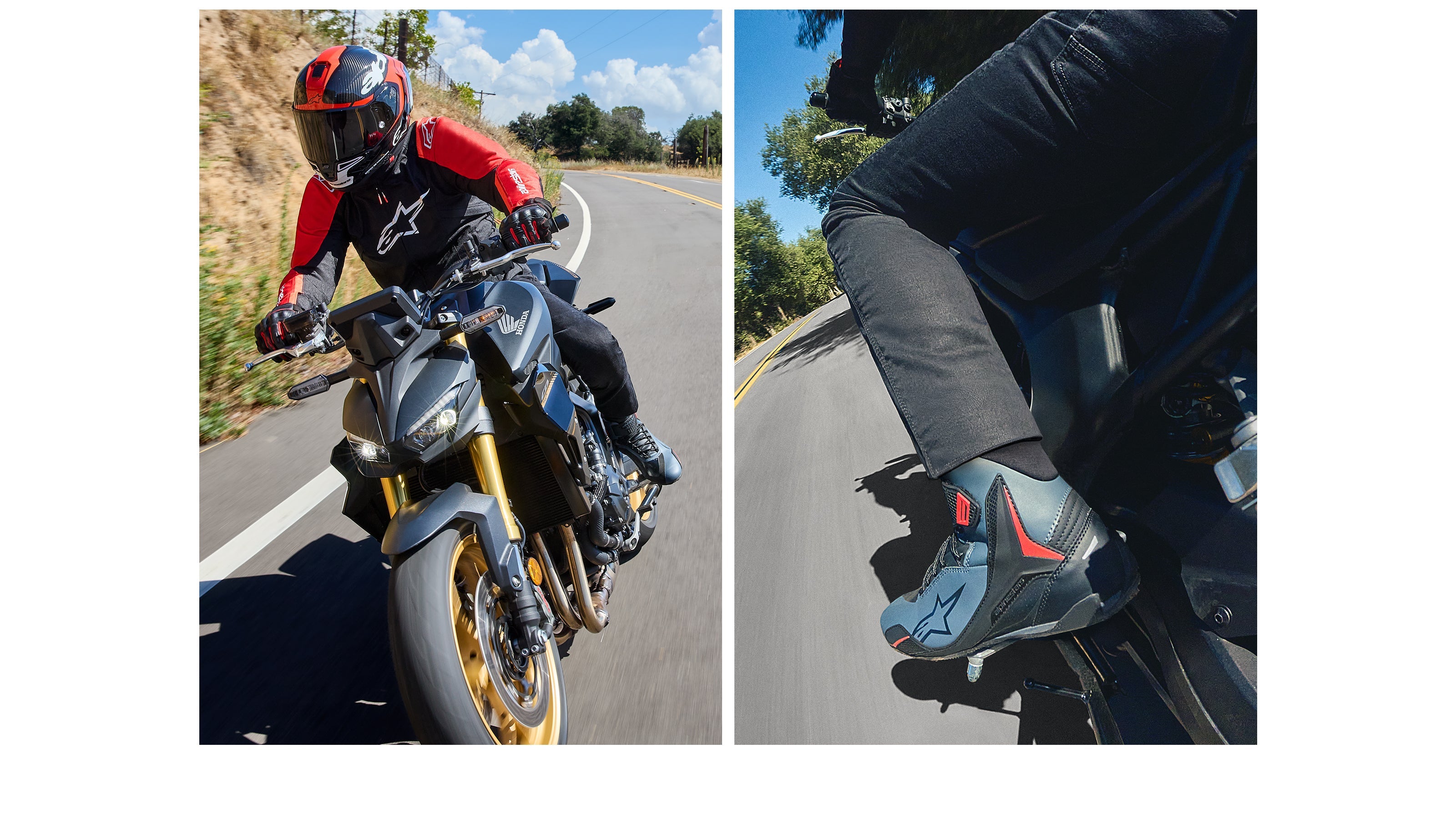 Faster-4 - Black Motorcycle Shoes | Alpinestars®