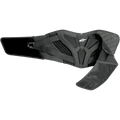 Alpinestars Touring Belt, sort motorcykel-nyrebælte med ergonomisk lændestøtte, quiltet termofor, mesh-paneler til ventilation, dobbelt elastisk linning med hvidt Astars-logo, beskyttelsesudstyr til vej- og adventure-kørsel