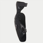 Alpinestars Youth Bionic Plus albuebeskytter, sort, indvendig visning med åndbar 3D-mesh-foring og dobbelt velcro-strop-lukning, letvægts ergonomisk design til motocross-beskyttelse til unge