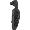 Alpinestars Youth Bionic Plus albuebeskytter, sort, yderskal med honeycomb-mønster og hvidt Astar-logo, dobbelt strop-lukkesystem, ergonomisk motocross- og off-road-beskyttelse til unge