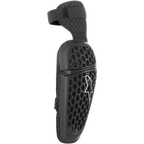 Alpinestars Youth Bionic Plus albuebeskytter, sort, yderskal med honeycomb-mønster og hvidt Astar-logo, dobbelt strop-lukkesystem, ergonomisk motocross- og off-road-beskyttelse til unge